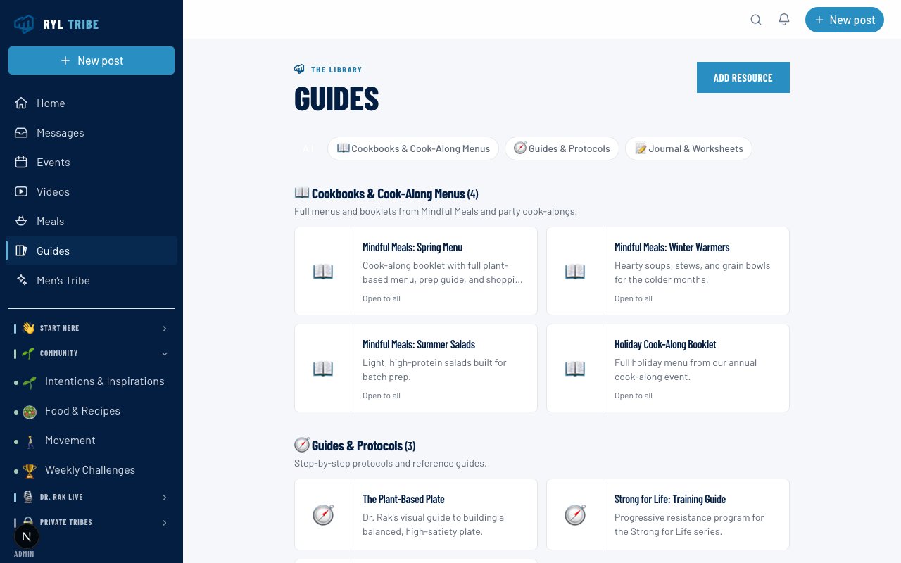 Recipe books and guides screenshot