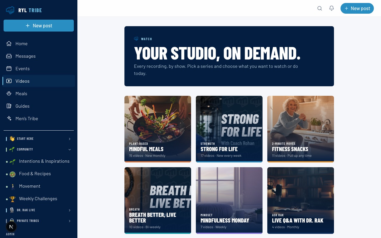 Video library screenshot