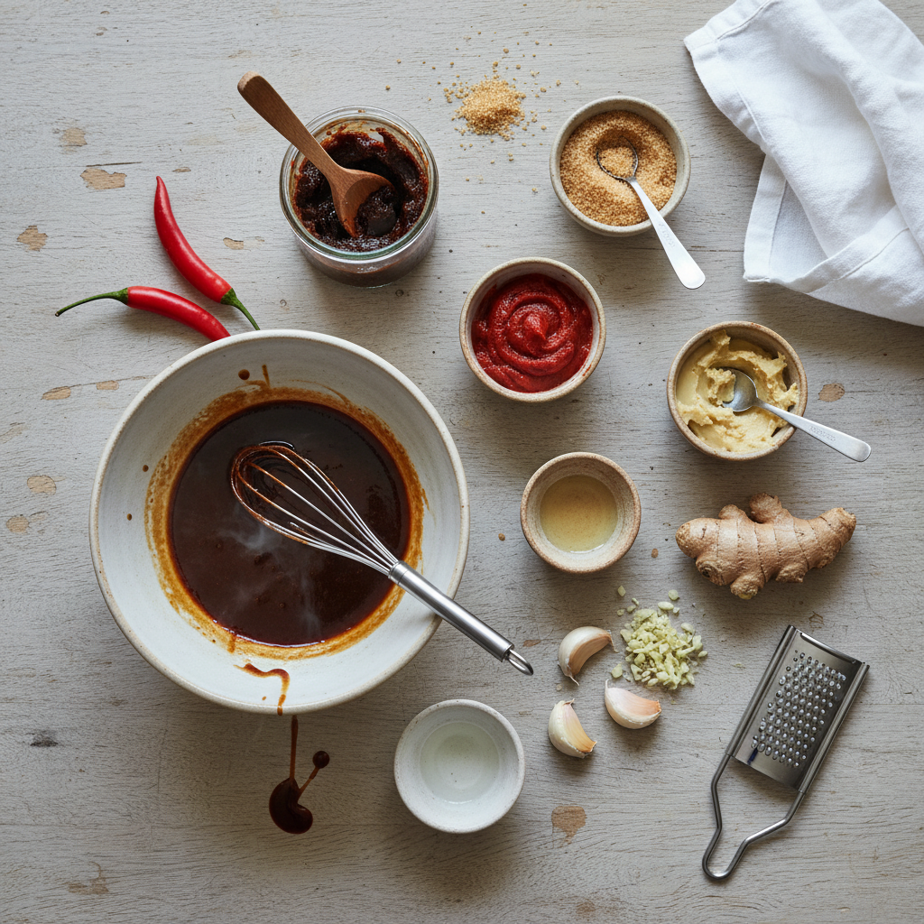 Pad Thai Sauce mise en place